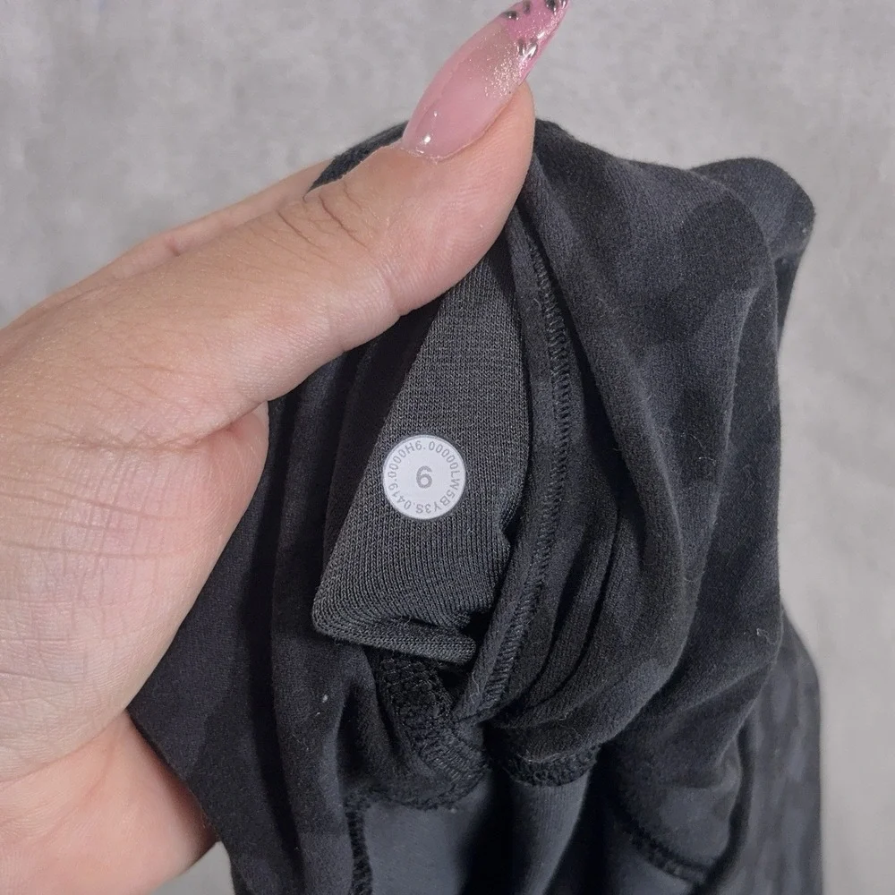 Lululemon Align Leggings Womens 6 Black Animal Print Performance Training